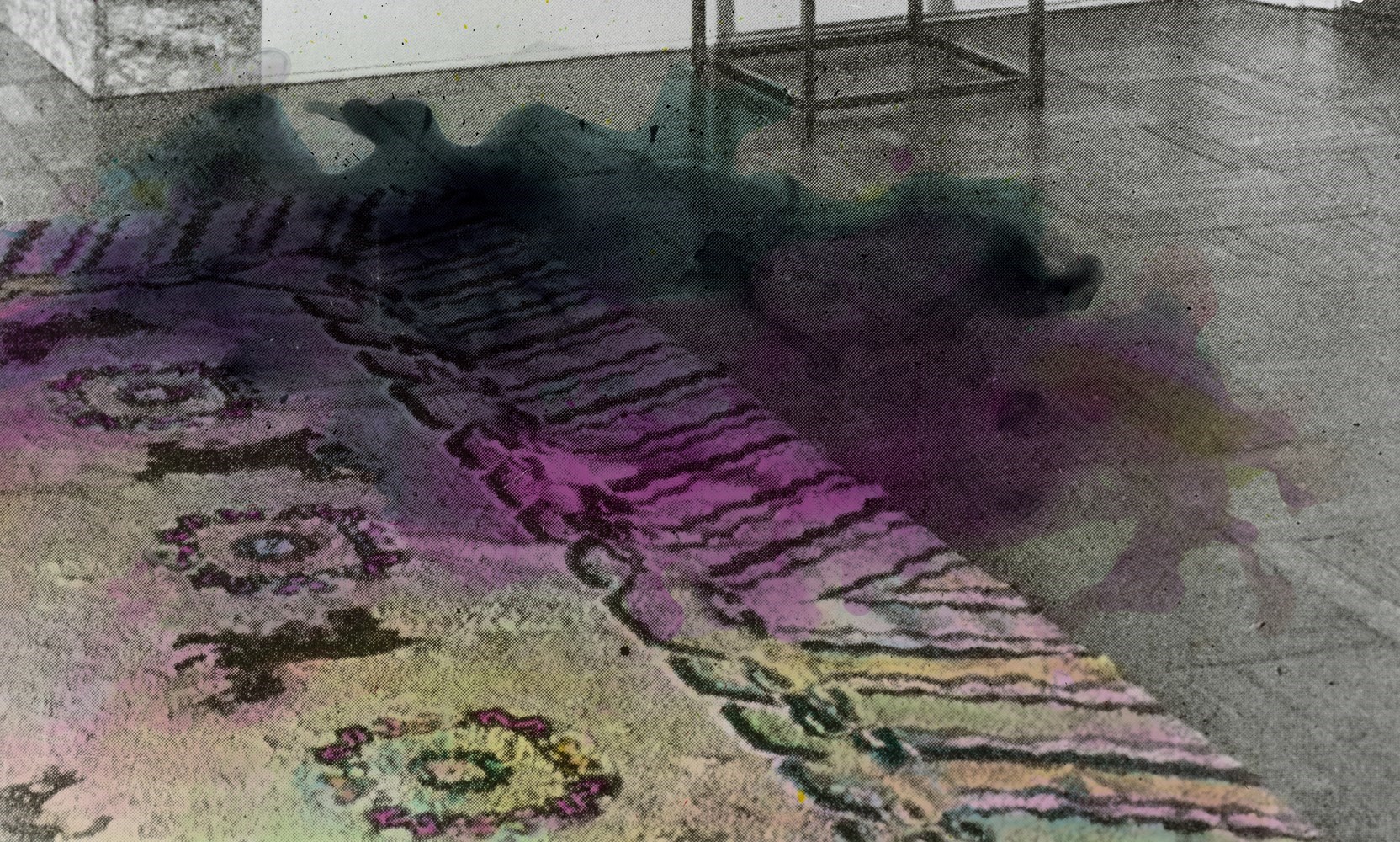 Otto Firles Treppe zum Ateliergeschoß, 50 cm x 80 cm, colored silver gelatin