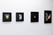faces, various dimensions, photographic emulsion on offset prints, 2019-2021