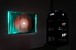Kreise, slide projection, 2 x 80 b & w negatives, red and green transparent foil; photogram, 90 cm x 130 cm, silver gelatin print, 2012<br />Installation view Kunstverein Langenhagen