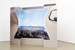 Horizont (Kuwasseg), 250 cm x 440 cm, blue back poster on wood, 2024<br />Installation view Prospect, Camera Austria, 2024<br />Photography: Markus Krottendorfer